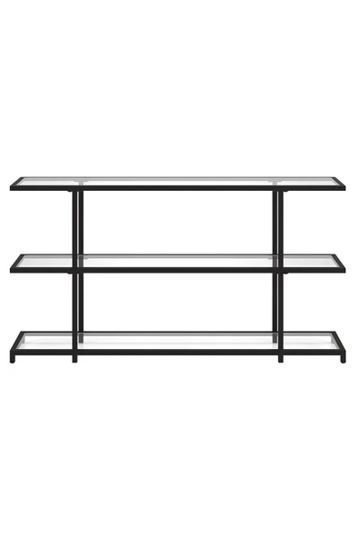 Hitit Dekorasyon Betty Siyah Metal&cam Dresuar 140cm ürün görseli 1