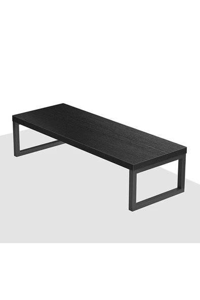 Hitit Dekorasyon Metal Ahşap Siyah Monitör Yükseltici Stand ürün görseli 1