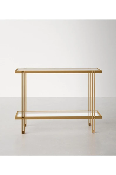 Hitit Dekorasyon Dolores Gold Metal&cam Dresuar 107cm ürün görseli 1