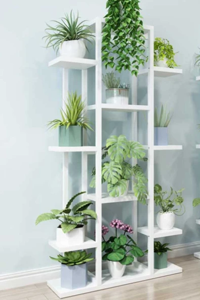 Hitit Dekorasyon Mion Metal/ahşap Saksılık&çiçeklik ürün görseli 1