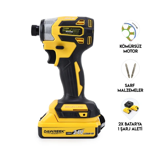 DAWREEK Torklu Vidalama YELLOW  Akülü Torklu Somun Sıkma Makinesi ürün görseli 1