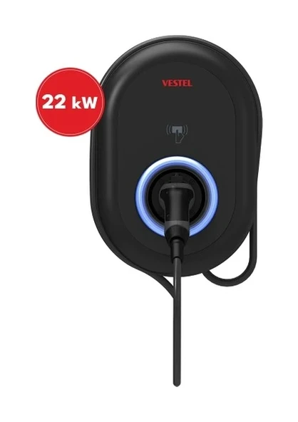 Vestel Elektrikli Araç Şarj Istasyonu EVC04 22KW Kablolu ürün görseli 1