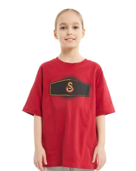 Galatasaray Orijinal Lisanslı Kırmızı Çocuk T-shirt ürün görseli 1