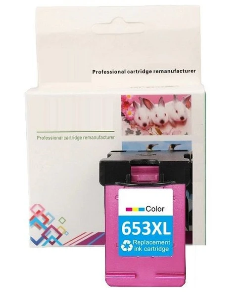 HP 653XL-3YM74A  Muadil Renkli Kartuşu ürün görseli 1