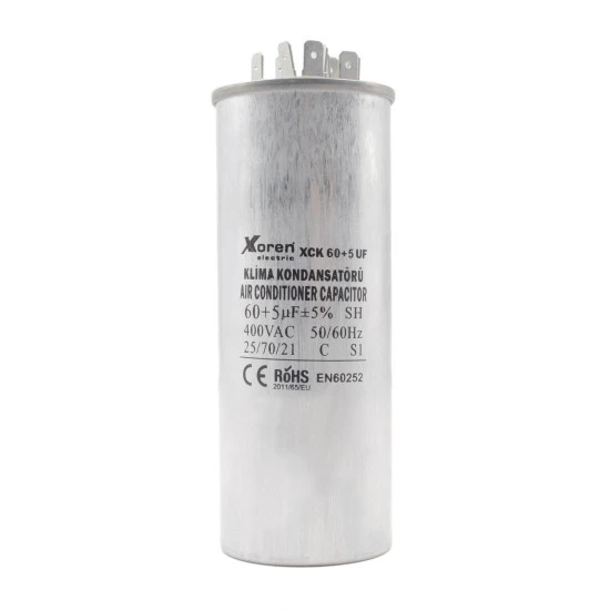 Xkoren 30+5 UF / 50x100 / 400V / 2+3+4 Pinli / Klima Kondansatörü ürün görseli 1