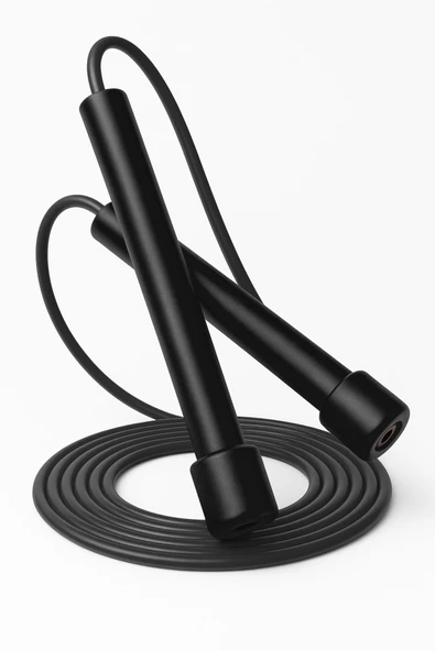 Basic Atlama İpi Uzunluk Ayarlanabilir Atlama Sekme İpi Jump Rope Siyah 515 ürün görseli 1
