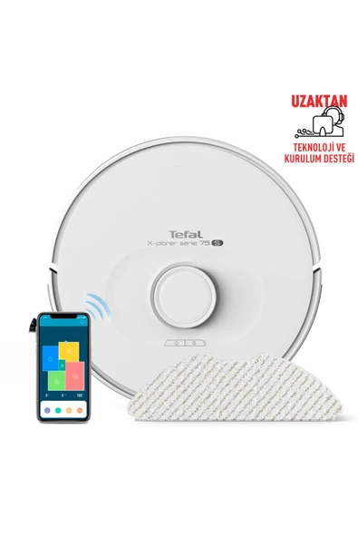 TEFAL RG8577WH MOP ÖZELLİKLİ ROBOT SÜPÜRGE ürün görseli 1