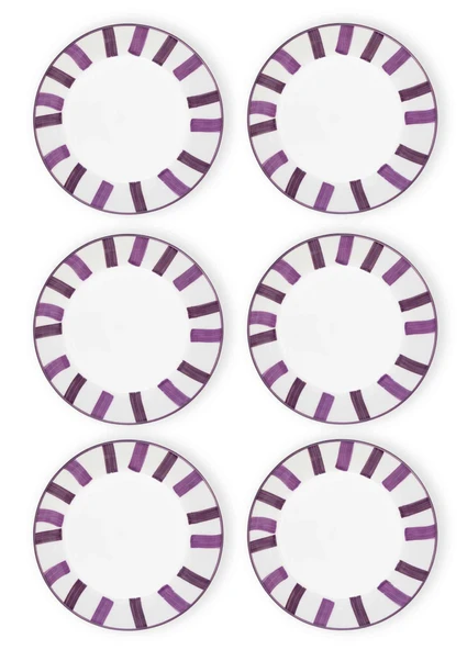 The Mia Joy Yemek Tabağı 6lı Set Mor 20 cm ürün görseli 1