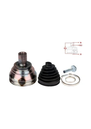 ASPART AKS KAFASI DIŞ MİNİ VW CADDY III 1.2TSI 1015 EOS 1.4 TSI 0715 GOLF VI 1.2TSI 0812 5M0498099 ürün görseli 1