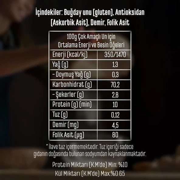 Tellioğlu Çok Amaçlı Un 1000 g e - Resim 2