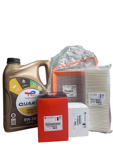 Peugeot 301 Filtre Bakım Seti 1.6 Euro5 (Motor Yağlı Set) ürün görseli 1