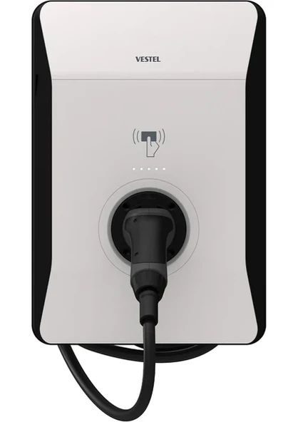 Vestel EVC04 AC22SW-T2P OPT1 TR 22 kW Kablolu Elektrikli Araç Şarj İstasyonu ürün görseli 1