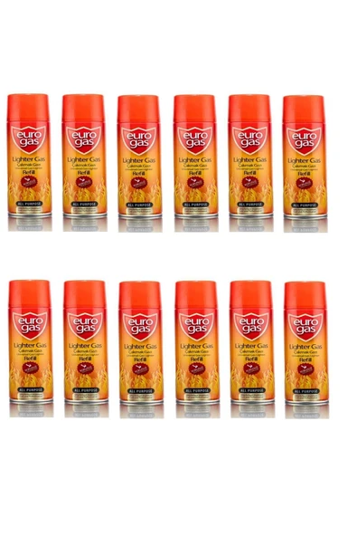 Euro Gas EuroGold Euro Gas Kokusuz Çakmak Gazı 250 Ml 1x12 12 Adet ürün görseli 1