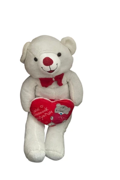 peluş 120 cm Beyaz Dev Ayıcık – Yumuşacık Dev Oyuncak Ayı - Resim 2