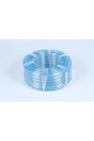 Hortum Plaza Şeffaf Çiftli Nabız (hava ) Hortumu ( 7 X 14 mm / 7 X 14 mm ) 50 Metre ürün görseli 1