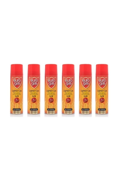 Eurogas Çakmak Gazı 270 Ml Altılı Set ürün görseli 1