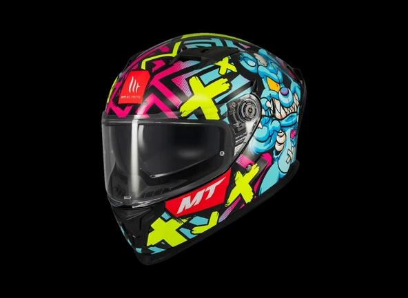KASK MT BRAKER SV CRAZY TEDDY B7 PARLAK ürün görseli 1