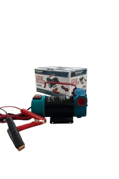 Tricraft KOD5503 12V Mazot Pompası Akü Krokodilli Dizel Yakıt Transfer Pompası ürün görseli 1