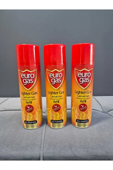 Euro Gas ÇAKMAK GAZI 270ML KOKUSUZ 6 ADET ürün görseli 1