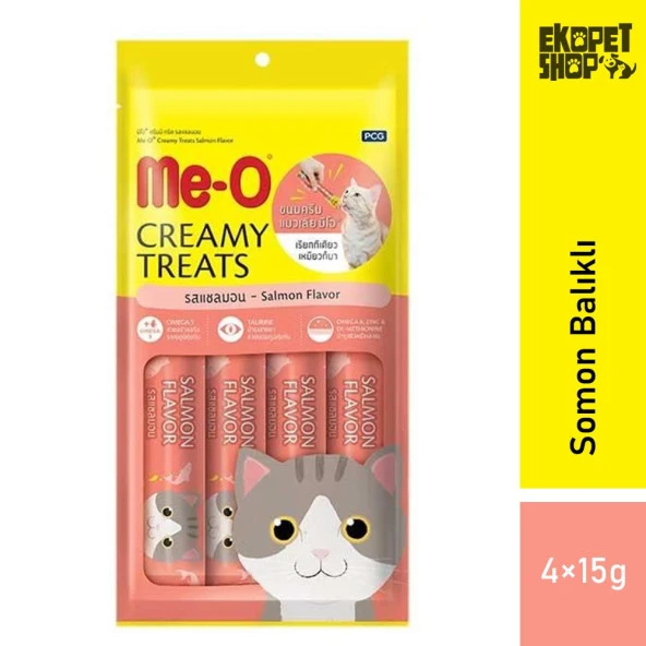 Me-O Somon Balklı Krem Kedi Ödülü 60g ürün görseli 1