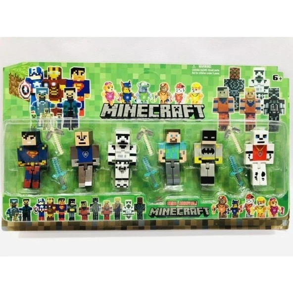 EC Shop Oyuncakchi Minecraft Batman Süperman Paw Patrol Model Figür Oyuncak Maykıraft ürün görseli 1