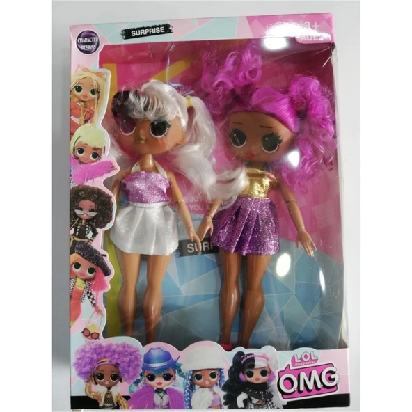 L.O.L. Omg Bebek Seti 2 Li Esmer Bebekler 25CM ürün görseli 1