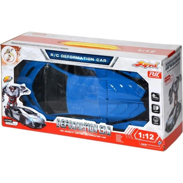 Gepettoys 1:12 Uzaktan Kumandalı Robota Dönüşebilen Araba Mavi ürün görseli 1