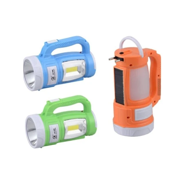 Hilall Shop 5 Watt Çift Taraflı Cob Smd Led'li Güneş Enerjili Işıldaklı El FeneriHilall Shop ürün görseli 1