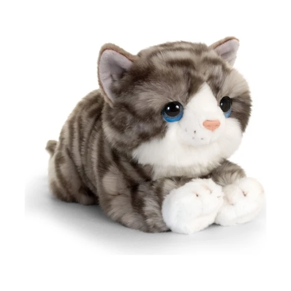 Şirin Toys Peluş Gri Kedi 25 cm ürün görseli 1