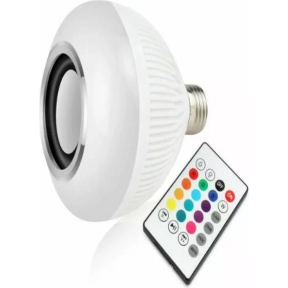Runedo Bluetooth Hoparlör LED Lamba Rgb Bluetooth LED Ampul Hoparlör Uzaktan Kumandalı ürün görseli 1