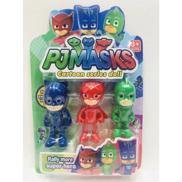 Haowan Oyuncakchi Pj Maskeliler Pj Masks 3 Lü Oyuncak Set Pija Maskeliler ürün görseli 1