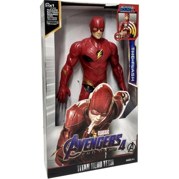 Sunman Avengers Sesli Flash Figür Oyuncak - 8818-5-FLASH - Resim 4