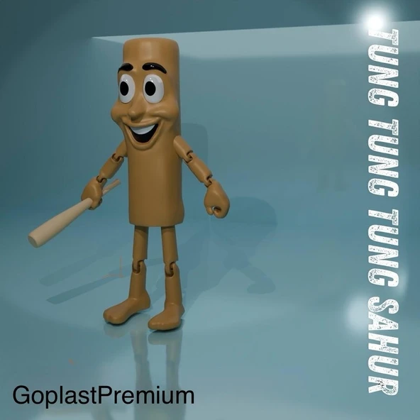 Goplast Premium Tung Tung Tung Sahur Hareketli Oyuncak ürün görseli 1