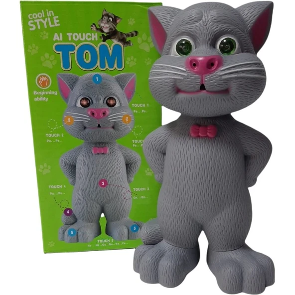 TomCat Konuşan Kedi Tom Ses Kaydeden Müzikli 23 cm Talking Tom Cat ürün görseli 1