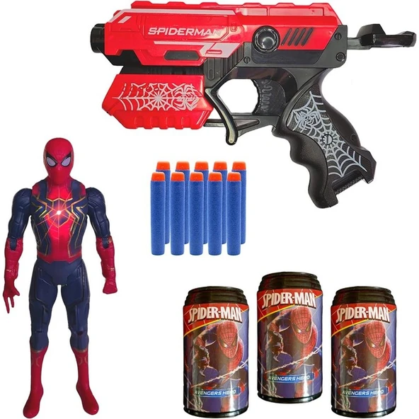 Prestij Oyuncak Prestij Bvm Oyuncak Hedefli Soft Mermili Spiderman Figürlü Dart Atan FAB.9520 ürün görseli 1