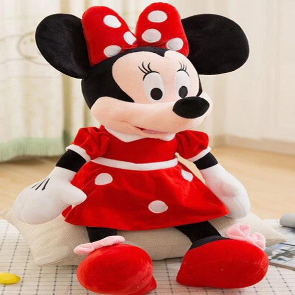 Hediye Nest Minnie Mouse Kırmızı Peluş Oyuncak 40 cm ürün görseli 1
