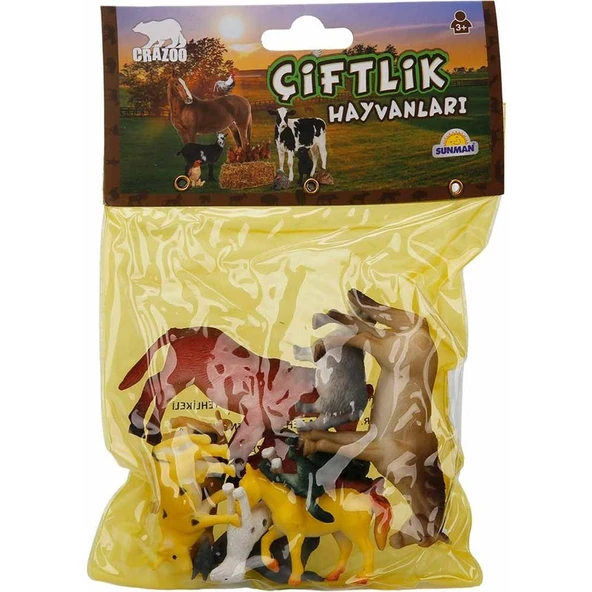 Crazoo Çiftlik Hayvanları Poşetli Hayvan Oyun Seti - At ürün görseli 1