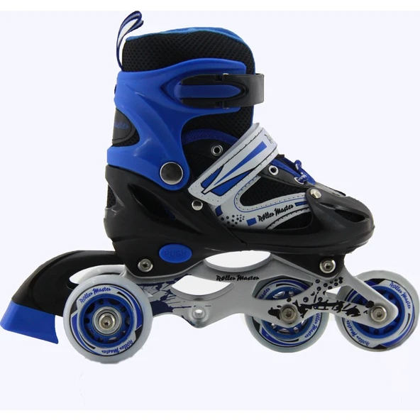 Roller Master Çubuklu Paten 31-34 Mavi - Resim 3