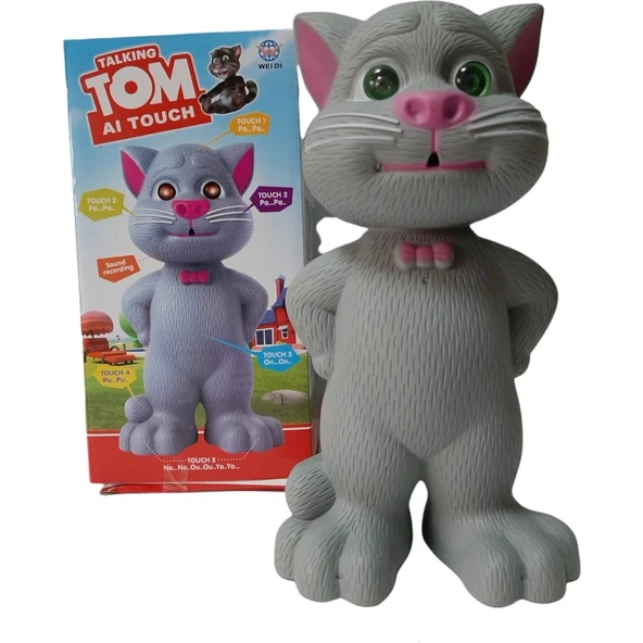 TomCat Konuşan Kedi Tom Ses Kaydeden Müzikli 23 cm Talking Tom Cat ürün görseli 1