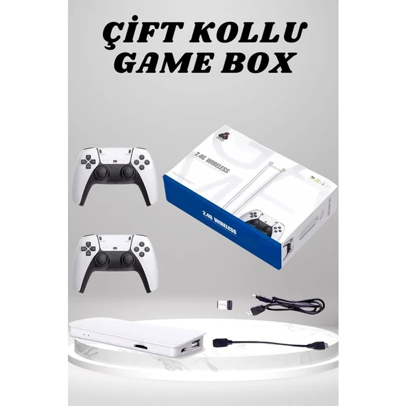 Necolabs 4K 3D Hd Görüntü Kablosuz Çift Kollu 20.000 Oyunlu Retro Oyun Konsolu Tv Box ürün görseli 1