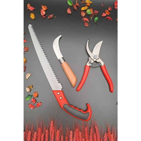 M&R Store Mrs Store Bağ Budama Makası Aşı Çakısı Bıçağı ve 3 Lü Set ürün görseli 1
