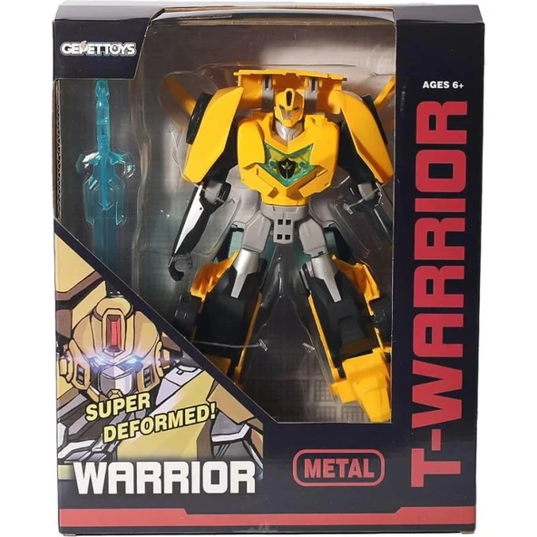 Nessi World NESSIWORLDLJ1651 Metal Gövdeli Dönüşebilen Robot -Gepettoys ürün görseli 1