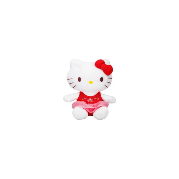 Sunman Hello Kitty Fiyonklu Peluş 36 Cm. Kırmızı ürün görseli 1
