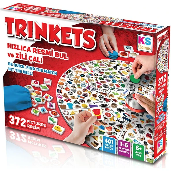 Apexma Trinkets Zilli Görsel Dikkat Refleks Kutu Oyunu - Eğlenceli Dikkat ve Gözlem Oyunu ürün görseli 1