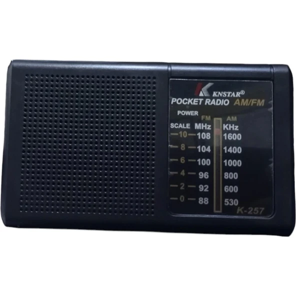 Ynt İthalat Mini Cep Radyo Fm Pille Çalışan Knstar K-257 ürün görseli 1