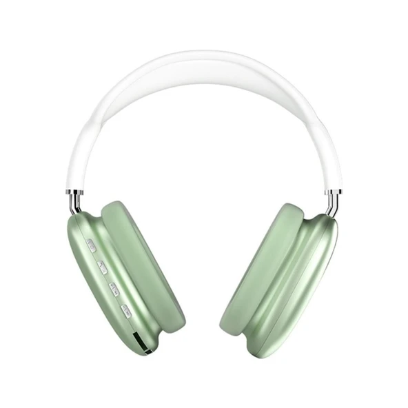Asloka P9 Air Max Kulaklık Yeşil Renk Kablosuz Bluetooth Kulaklık Wireless 5.0 Müzik Kulaklığı P9 ürün görseli 1