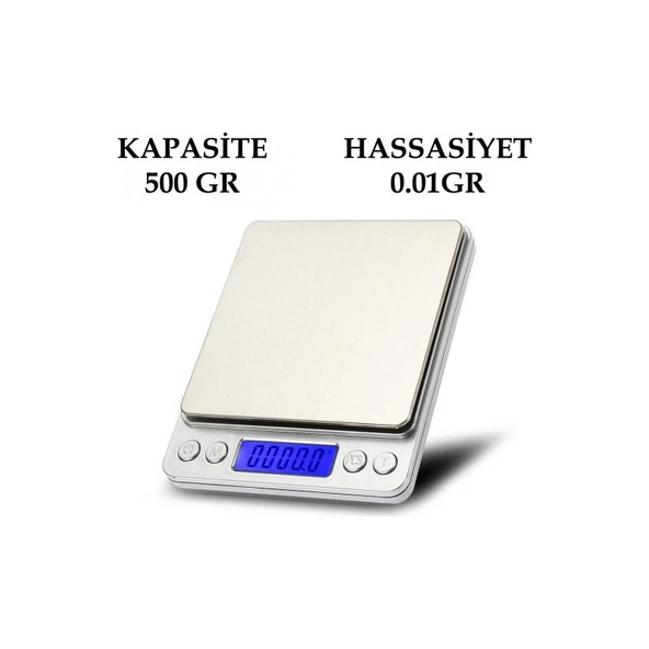 Grand Zone Dijital Hassas Terazi Tartı 500 Gr./0.01 Gr. I-2000 ürün görseli 1