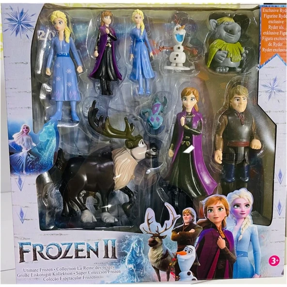 Frozen Karlar Ülkesi Karakter Figür Oyuncak Seti Elsa Anna Olaf Kristoff Bulda Sven Bruni ürün görseli 1