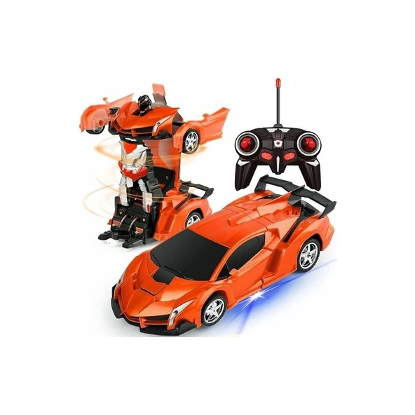Mj Toys Oyuncak Uzaktan Kumandalı Transformers Tarzı Robota Dönüşen Oyuncak Araba Ferrari ürün görseli 1