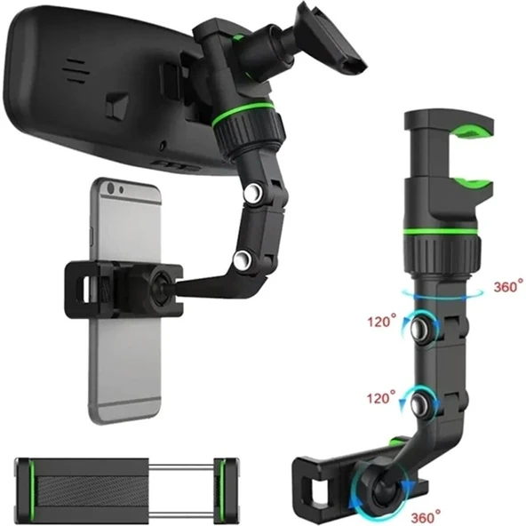 Mrkay Dikiz Aynası Telefon Tutucu,masaüstü, Koltuk Arkası Telefon Tutacağı Car Holder ürün görseli 1